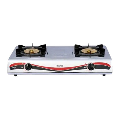 Rinnai Ri522MM Double Gas Stove Double RI-522MM Mega Burner 4.8kW Dapur Gas