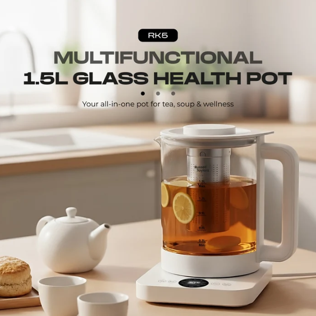 Russell Taylors Multifunctional Glass Health Pot (1.5L) RK5