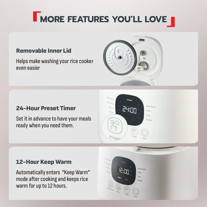 Tefal Mini Fuzzy Logic Rice Cooker RK5151 (4 cups) / RK515165