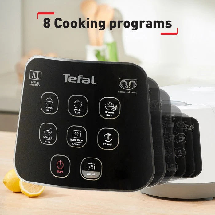 Tefal Easy Rice Compact Fuzzy Logic Rice Cooker 1.0L RK7301/RK730165 (5.5 Cups)