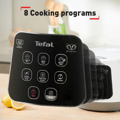 Tefal Easy Rice Compact Fuzzy Logic Rice Cooker 1.0L RK7301/RK730165 (5.5 Cups)