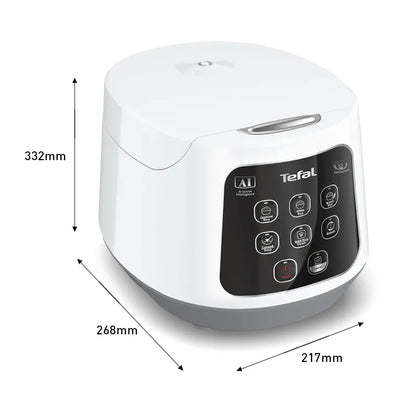 Tefal Easy Rice Compact Fuzzy Logic Rice Cooker 1.0L RK7301/RK730165 (5.5 Cups)