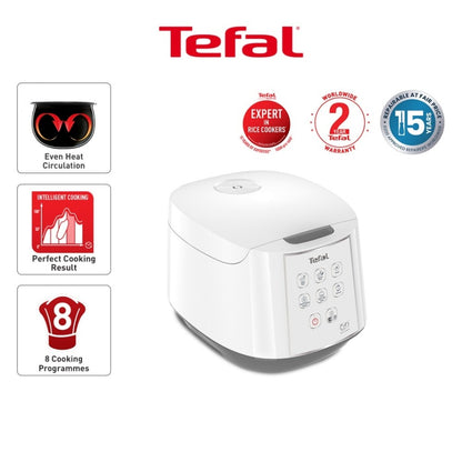 Tefal Easy Rice Fuzzy Logic Rice Cooker 1.8L RK7321/RK732167 (10-cup)