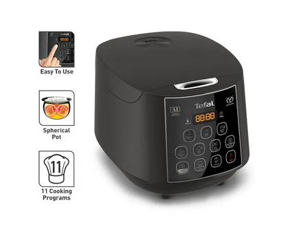 Tefal Easy Rice Fuzzy Plus Logic Rice Cooker 1.8L RK736B/RK736B65 (10 cups)
