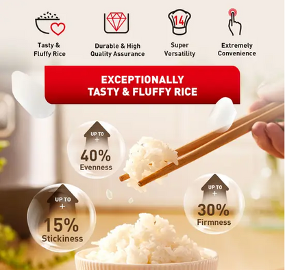 Tefal Delirice Plus Fuzzy Logic Rice Cooker 1.8L RK776B (10 cups)