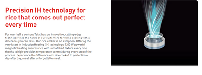 Tefal Rice Master IH Rice Cooker 1.8L RK818/RK818A65 (10 cups)