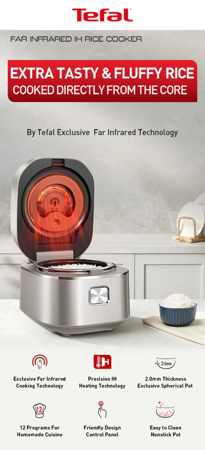 Tefal Mini Far Infrared IH Rice Cooker (0.6L) RK887F
