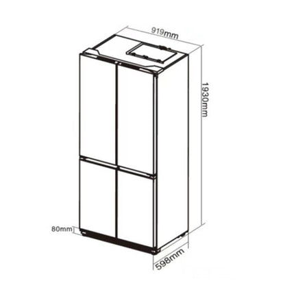TEKA 4 Door Refrigerator  522L Built In RMF 87800 BK CN / RMF87800BKCN