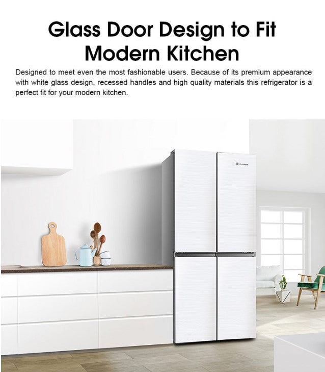 Hisense 4 Door Inverter 520L Fridge RQ568N4AWU Refrigerator (White)