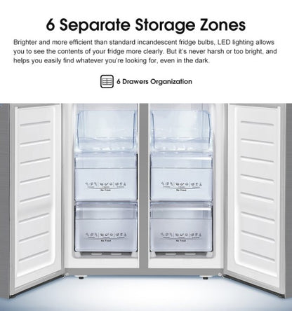 Hisense 4 Door Inverter 520L Fridge RQ568N4AWU Refrigerator (White)