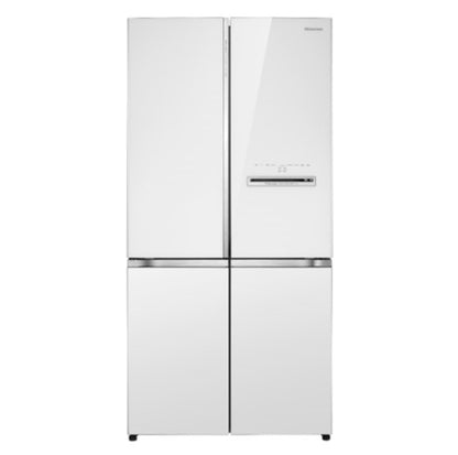Hisense 610L RQ660N4AWUC1 4 Door Inverter fridge Refrigerator (WHITE GLASS)