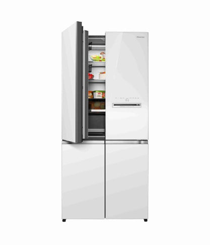 Hisense 610L RQ660N4AWUC1 4 Door Inverter fridge Refrigerator (WHITE GLASS)