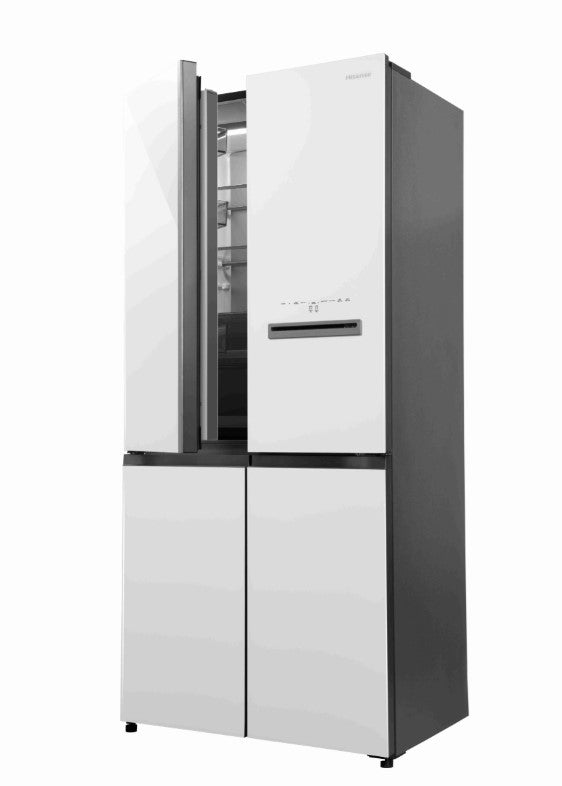 Hisense 610L RQ660N4AWUC1 4 Door Inverter fridge Refrigerator (WHITE GLASS)