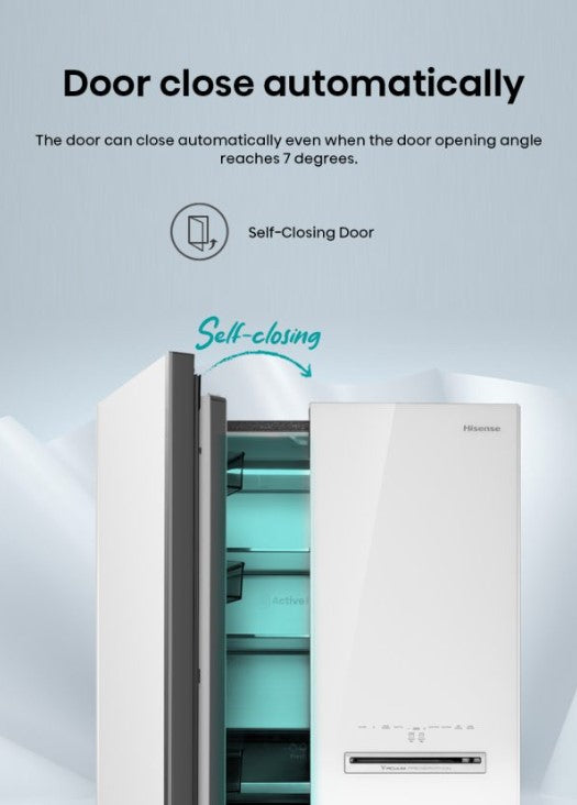 Hisense 610L RQ660N4AWUC1 4 Door Inverter fridge Refrigerator (WHITE GLASS)