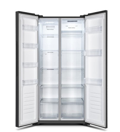 Hisense 510L Fridge Side by Side INVERTER RS588N4ABNIV Refrigerator (Black)