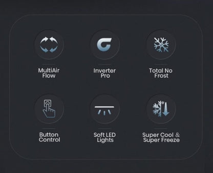 Hisense 510L Fridge Side by Side INVERTER RS588N4ABNIV Refrigerator (Black)