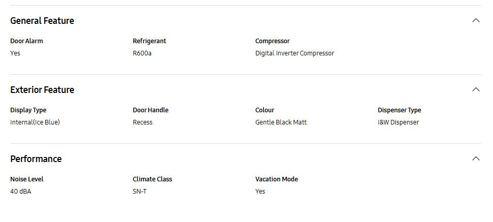 Samsung Fridge RS64R5101B4 660L Side by Side SpaceMax Inverter RS64R5101B4/ME
