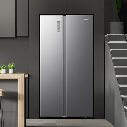 Hisense 620L Fridge Side by Side INVERTER RS666N4ACNIV Refrigerator (Silver)