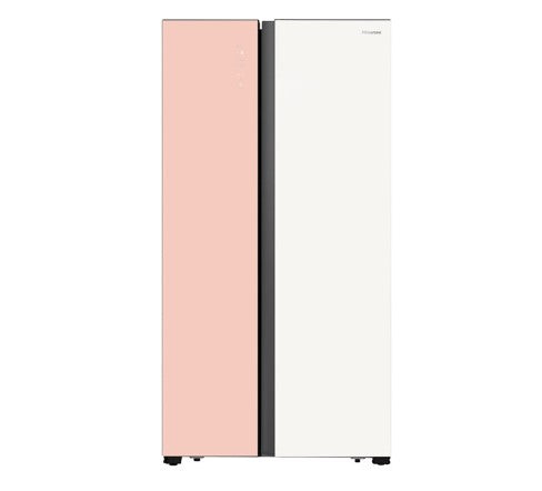 Hisense Side by Side Inverter - Pink/White (620L) RS688N4AW-PU/RS688N4AWPU
