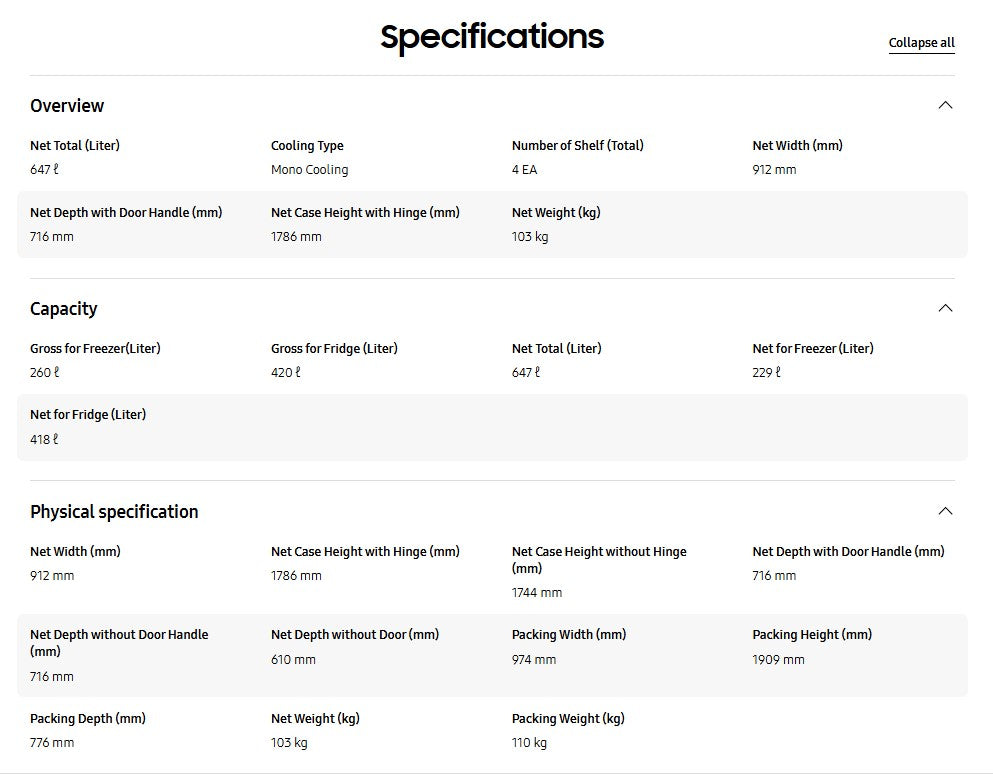 Samsung Fridge 647L Bespoke AI Side by side RS70F65QNWME Refrigerator Smartthings AI Energy (White Glass)