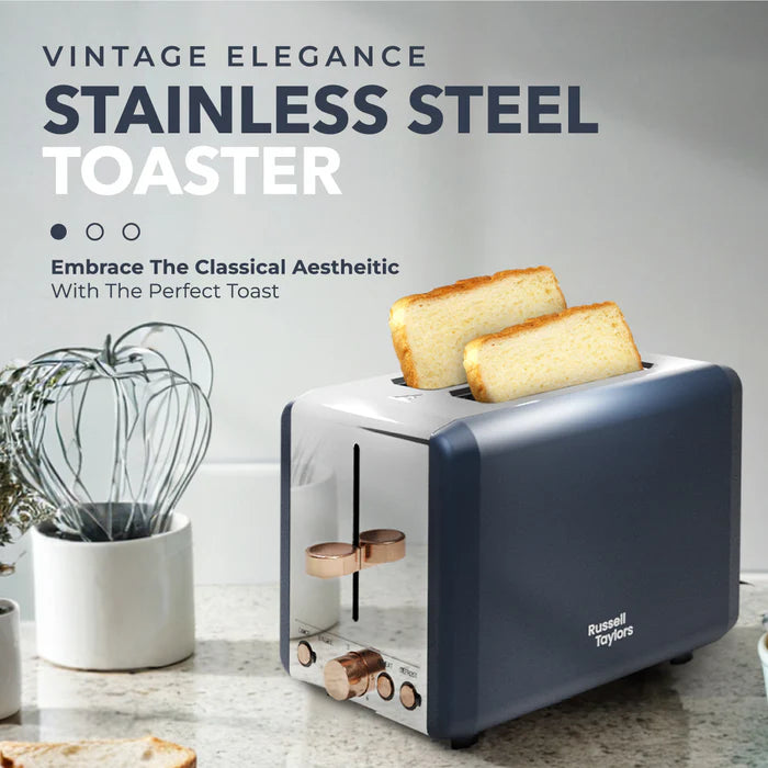 Russell Taylors Vintage Elegance Stainless Steel Toaster RT20
