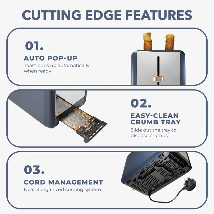 Russell Taylors Vintage Elegance Stainless Steel Toaster RT20