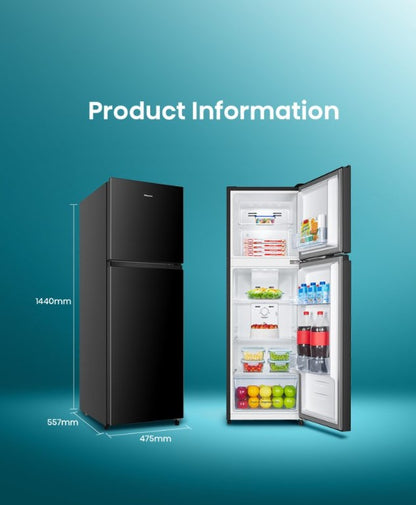 Hisense 206L 2 Doors Inverter Refrigerator Fridge RT220N4ABN