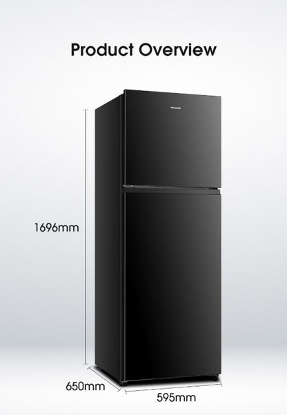 Hisense 420L RT439N4ABN Top Mount Freezer 2 Door Inverter Fridge (Black)