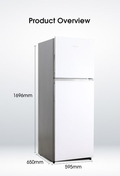 Hisense 420L RT469N4AWU Top Mount Freezer 2 Door Inverter Fridge (White)