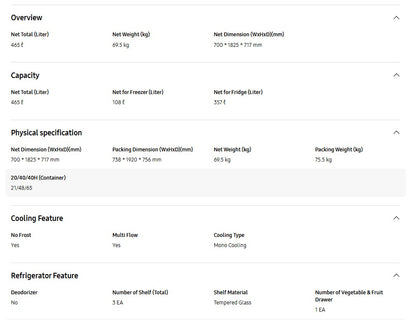 SAMSUNG Bespoke 476L Top Mount RT47CB66448JME Fridge Freezer Refrigerator (Clean Vanilla + Clean Peach)