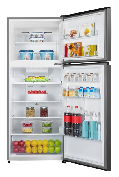 Hisense 2 Door 500L Inverter Fridge RT529N4ABN (Black Steel Door) Peti Sejuk