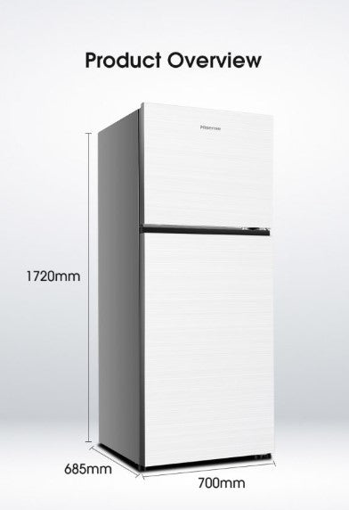 Hisense 500L 2 Door Inverter Fridge RT549N4AWU Refrigerator (White Glass)