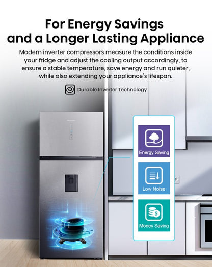 Hisense 700L 2 Door Inverter RT749N4ABVI Refrigerator Peti Sejuk