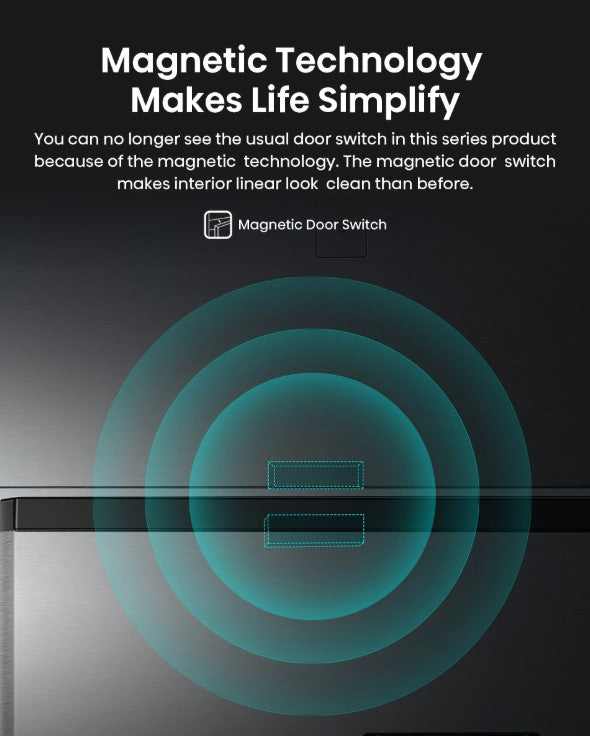 Hisense 700L 2 Door Inverter RT749N4ABVI Refrigerator Peti Sejuk