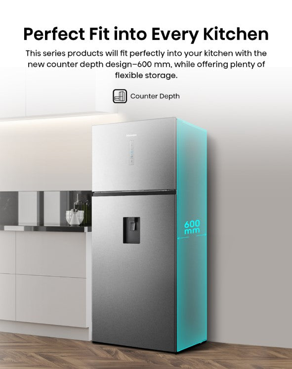 Hisense 700L 2 Door Inverter RT749N4ABVI Refrigerator Peti Sejuk