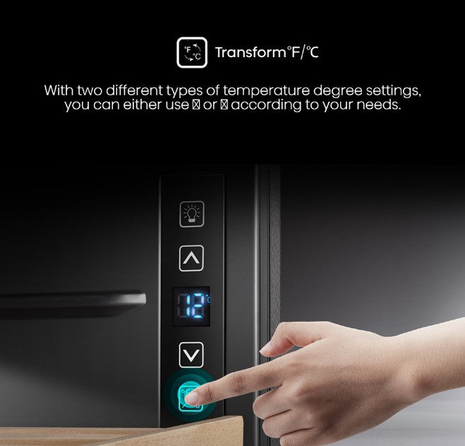 Hisense RW32N4ATB Wine Cooler 34 Bottles LED Lighting Wine Cellar