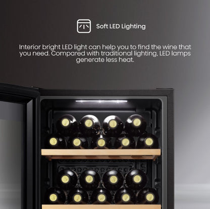 Hisense RW32N4ATB Wine Cooler 34 Bottles LED Lighting Wine Cellar