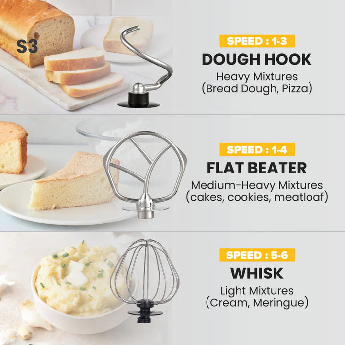 Russell Taylors 6-Speed Stand Mixer 5L 1300W S3