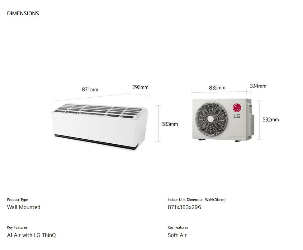 Panasonic 1.5HP S3-Q120A1DA / S3Q120A1 DUALCOOL AI Air Conditioner with Soft Air Model