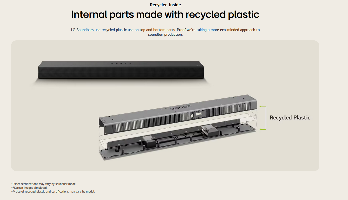 LG 5.1 channel LG Home Theater Soundbar with Surround Sound and Rear Speakers S60TR