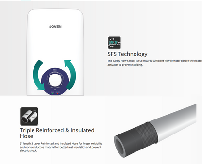 JOVEN SE1E (White) Instant Water Heater (No Pump)