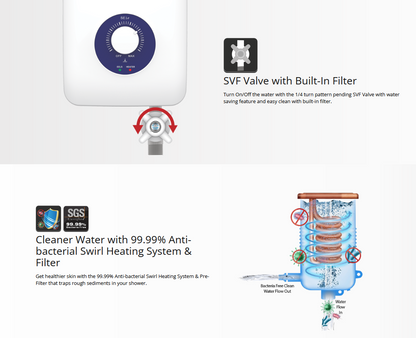 JOVEN SE1E (White) Instant Water Heater (No Pump)