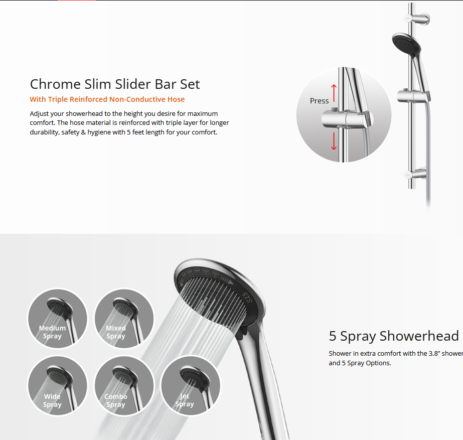 Joven SC33iP (White) Instant Water Heater with Dc Pump