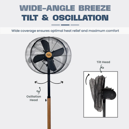Russell Taylors 4-Blade Stand Fan with Metal Blade 16 inch SF3