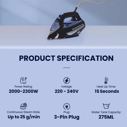 Russell Taylors Steam Iron with Non-Stick Soleplate SI-20/SI20