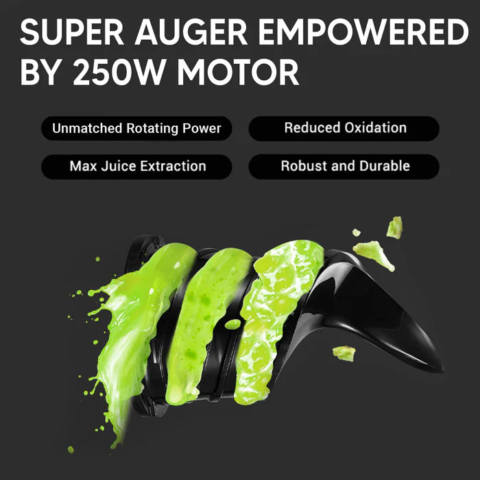 Russell Taylors Masticating Cold Press Slow Juicer with 130mm Wide Feeding Tube SJ3