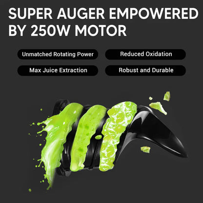 Russell Taylors Masticating Cold Press Slow Juicer with 130mm Wide Feeding Tube SJ3