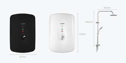 Joven Water Heater SL30E-RS/SL30ERSBK Black Water Heater With Rain Shower (Without Pump)