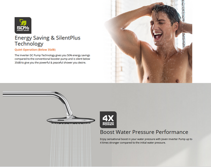 Joven Water Heater SL30IP-RS/SL30IPRS White Water Heater With DC Inverter Pump And Rain Shower