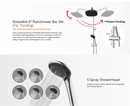 Joven Water Heater SL30IP-RS/SL30IPRS White Water Heater With DC Inverter Pump And Rain Shower